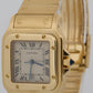 Ladies Cartier Santos Galbee 29mm IVORY 18K Yellow Gold Quartz 889701 W20009C5
