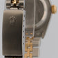1988 Ladies Rolex DateJust 69173 Champagne 18K Gold Steel Jubilee 26mm Watch