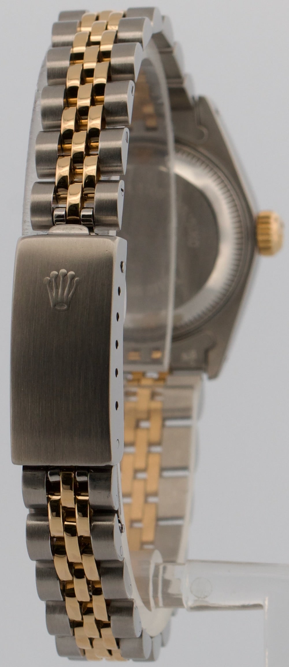 1988 Ladies Rolex DateJust 69173 Champagne 18K Gold Steel Jubilee 26mm Watch