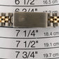 1988 Ladies Rolex DateJust 69173 Champagne 18K Gold Steel Jubilee 26mm Watch