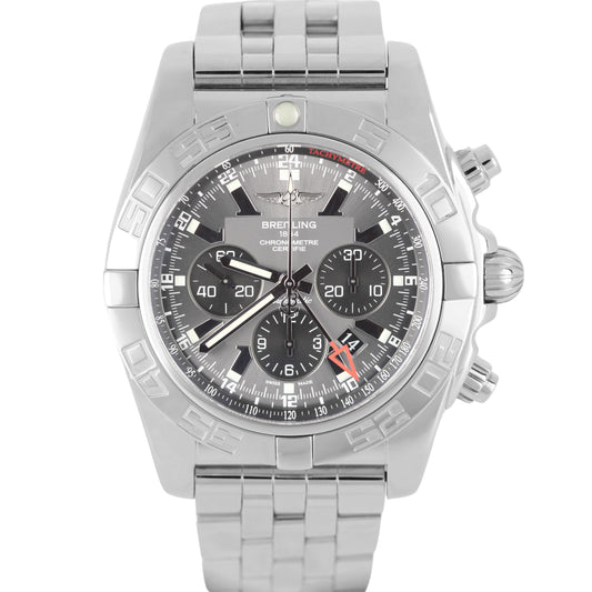 Breitling Chronomat GMT Stainless Steel Gray 47mm AB0410 Watch