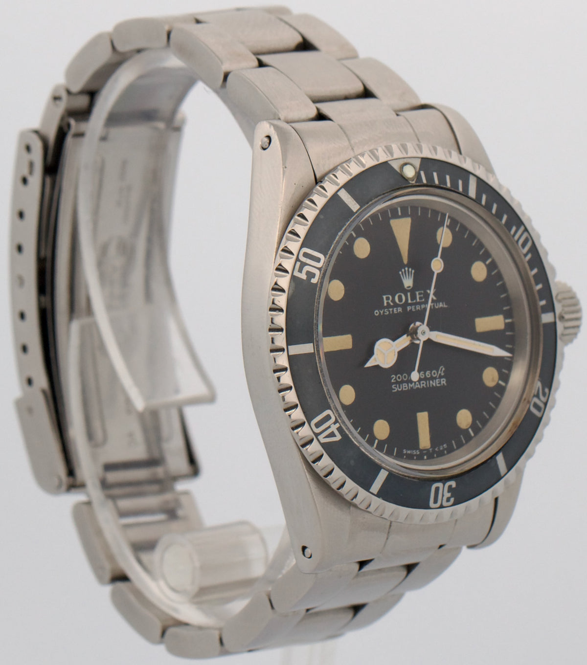 1968 Rolex Submariner No-Date 5513 Patina Black 40mm RSC Steel Automatic Watch