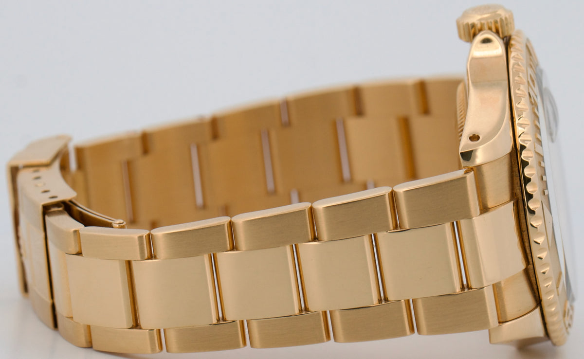 1991 Rolex Yacht-Master 16628 White 18K Yellow Gold 40mm Oyster Automatic Watch