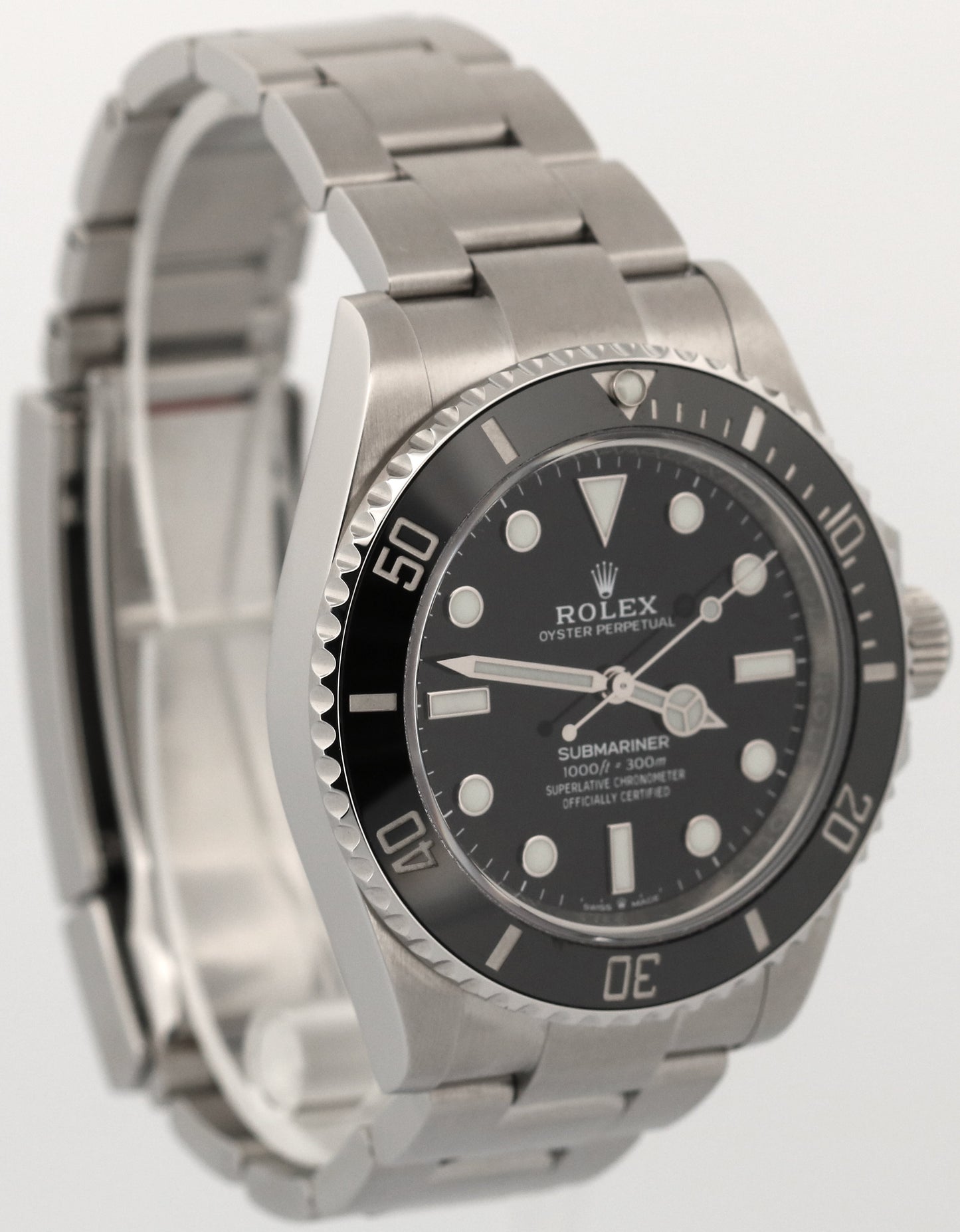 2021 PAPERS Rolex Submariner 41mm No-Date BLACK Ceramic Stainless 124060 LN BOX