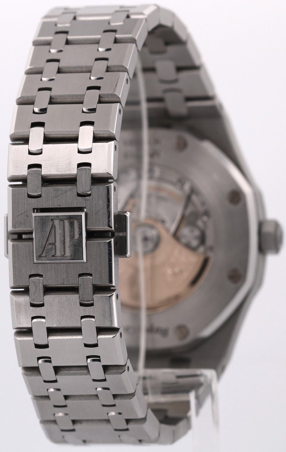 Unpolished Audemars Piguet Royal Oak 15400ST White 41mm Steel Watch Box Papers