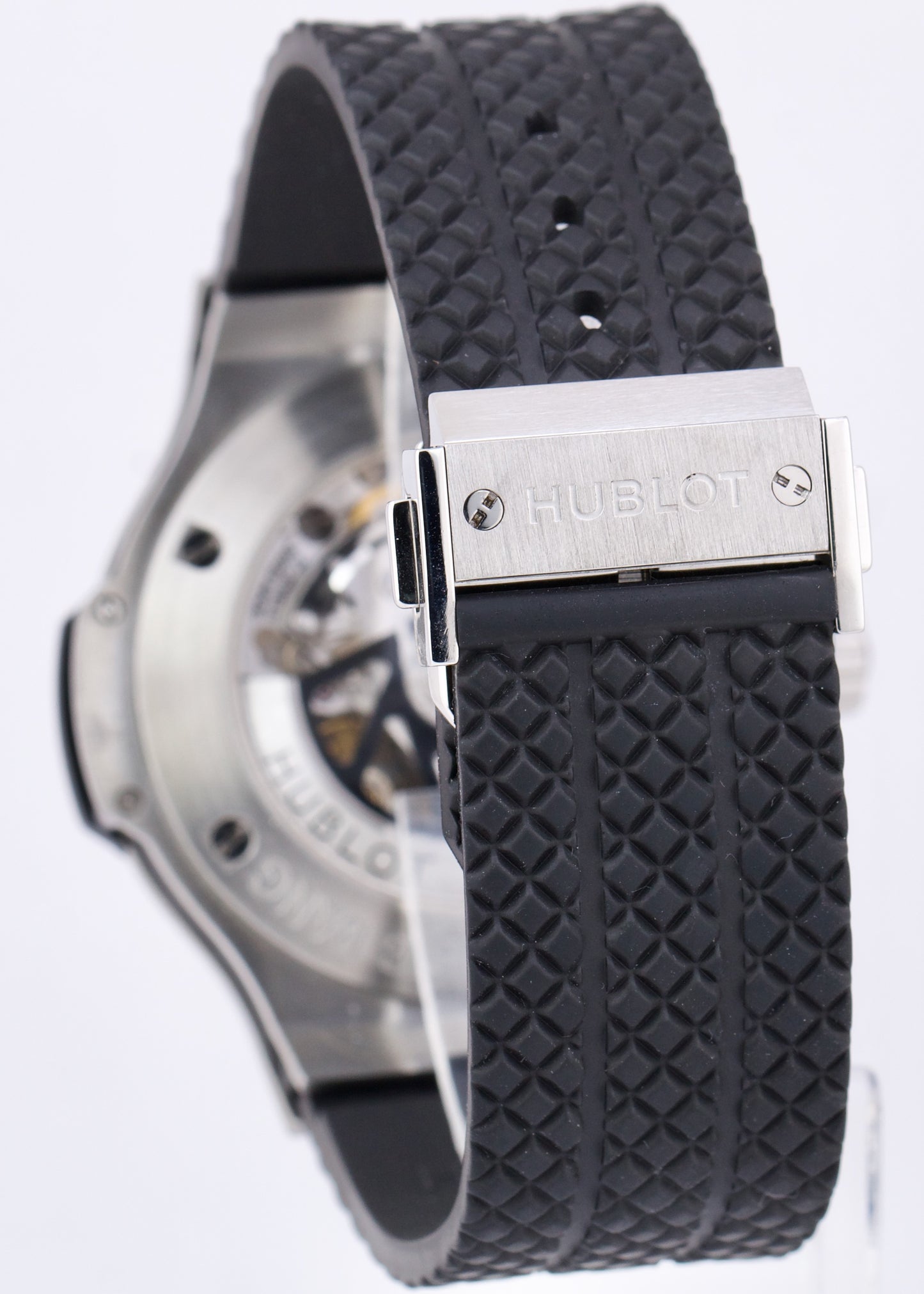 Hublot Big Bang Chronograph Black Rubber Stainless 44mm Watch 301.SM.1770.RX