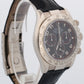 Rolex Daytona Cosmograph BLACK ARABIC RACING 18K White Gold LEATHER Watch 116519
