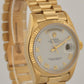 1986 Rolex Day-Date President WHITE ROMAN 36mm 18K Yellow Gold 18038 Watch