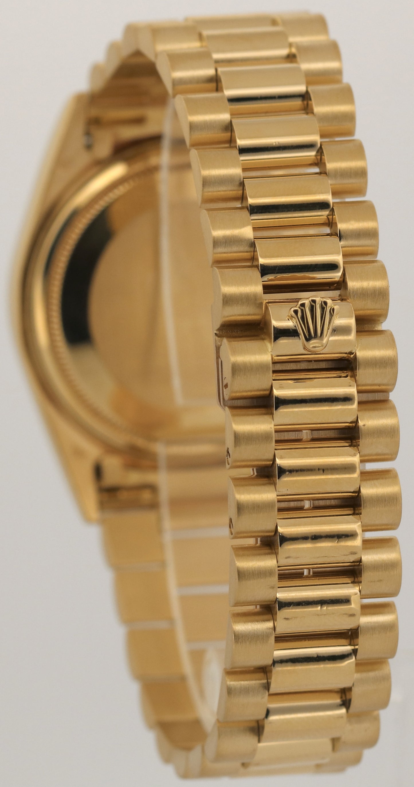 1986 Rolex Day-Date President WHITE ROMAN 36mm 18K Yellow Gold 18038 Watch