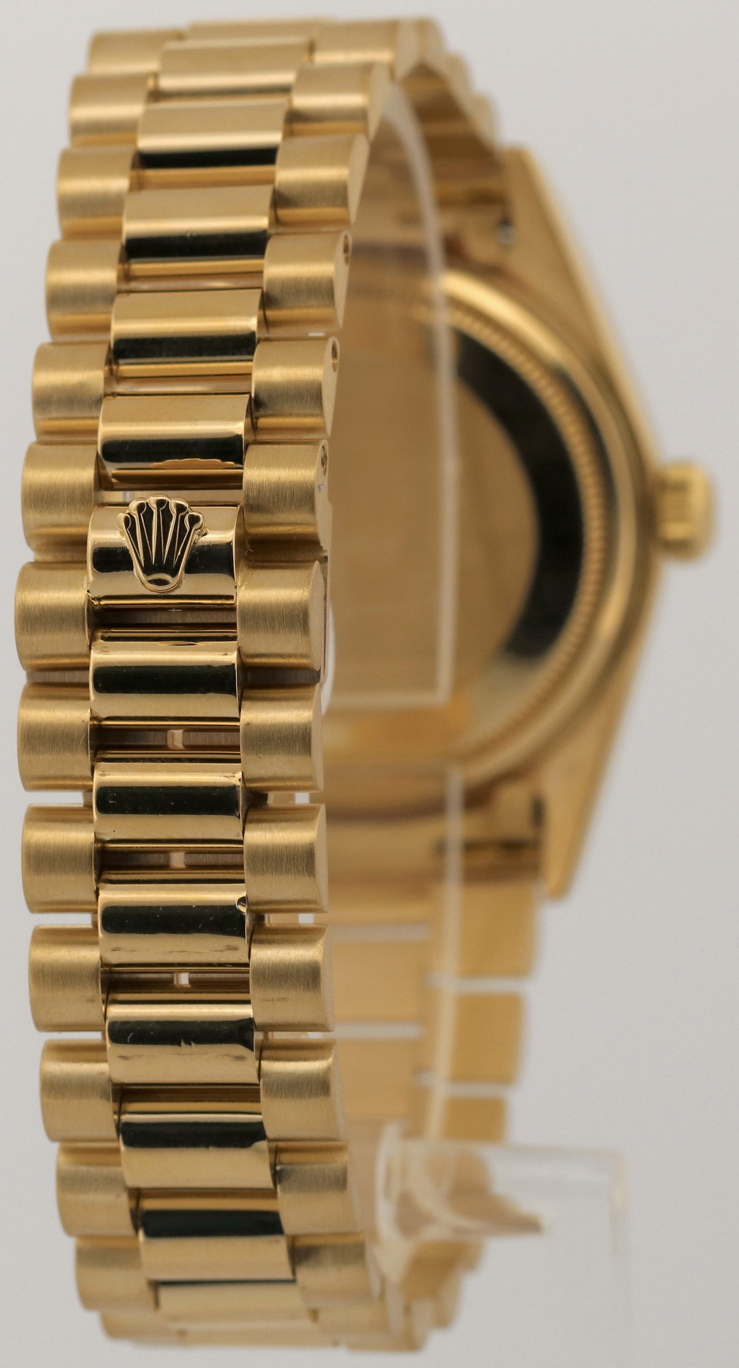 1986 Rolex Day-Date President WHITE ROMAN 36mm 18K Yellow Gold 18038 Watch