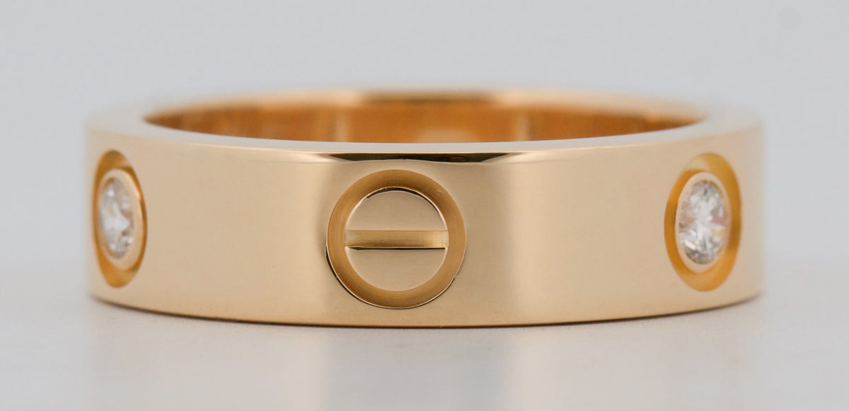 Cartier Love Ring Size 54 Diamond 18K Rose Gold