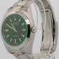 New Stickered 2021 Rolex Milgauss 116400 GV Black Green 40mm Steel Box Papers