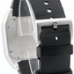 Cartier Santos 100 XL 2656 W20121U2 Black Rubber Stainless Steel 38mm Watch