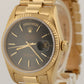 1984 Rolex Day-Date President BLACK 36mm 18K Yellow Gold Fluted 18038 Watch