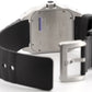 Cartier Santos 100 XL 2656 W20121U2 Black Rubber Stainless Steel 38mm Watch