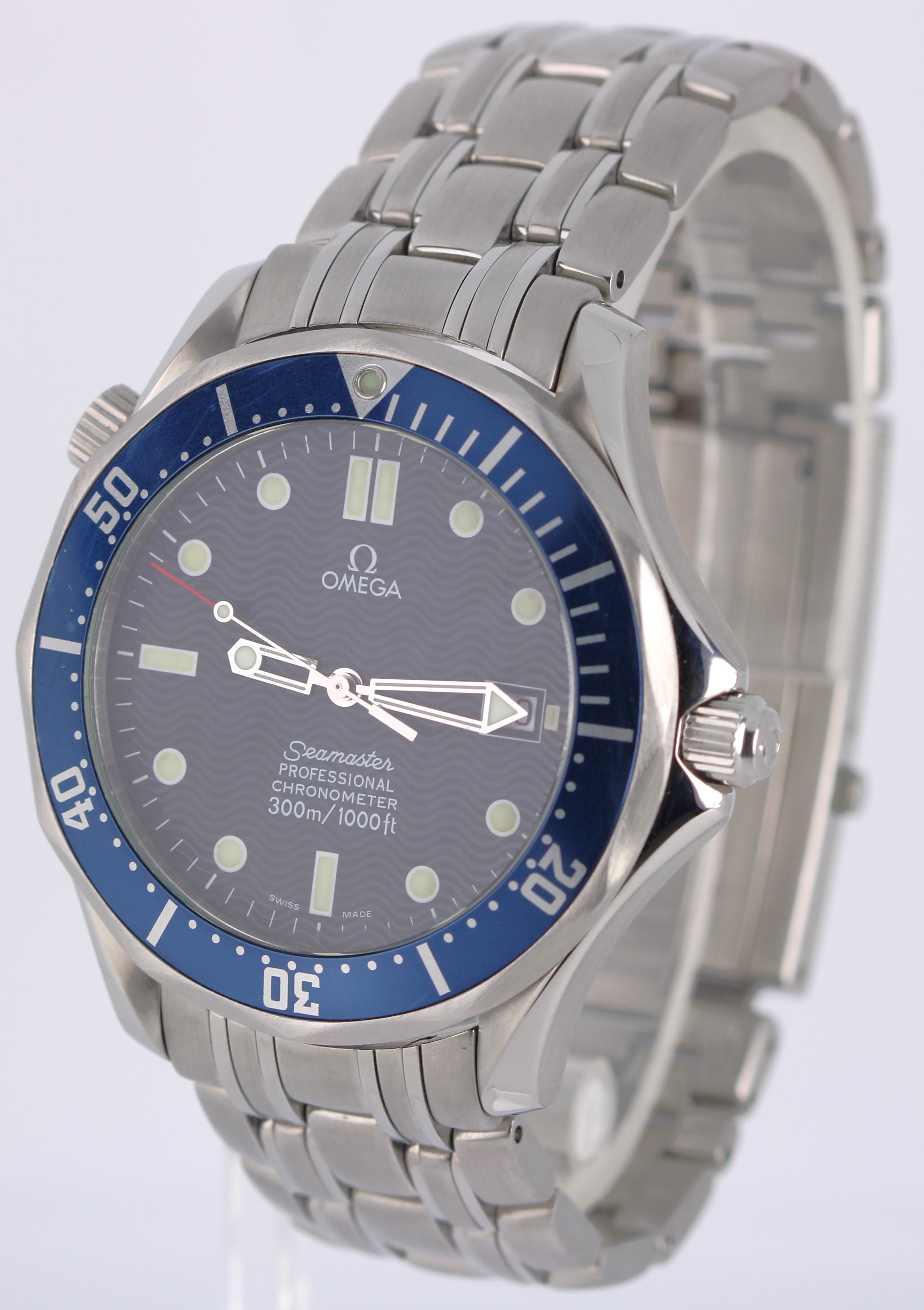 Omega Seamaster Professional 300 Date Stainless Steel Blue 41mm 2531.8 CollectorsWatches