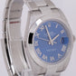 STICKERED 2021 PAPERS Rolex DateJust 41 AZZURRO BLUE Steel Oyster 126300 B+P