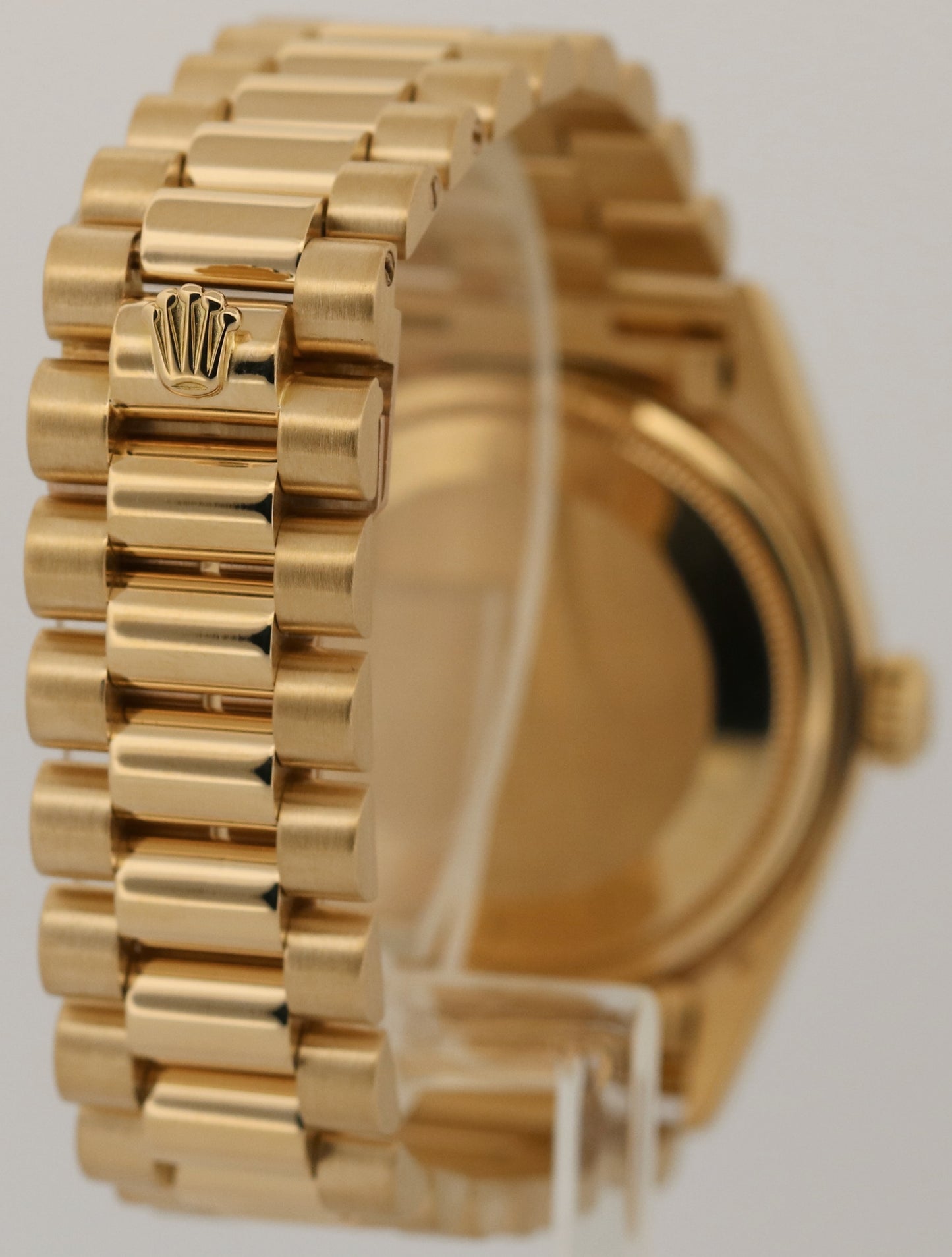 1984 Rolex Day-Date President BLACK 36mm 18K Yellow Gold Fluted 18038 Watch