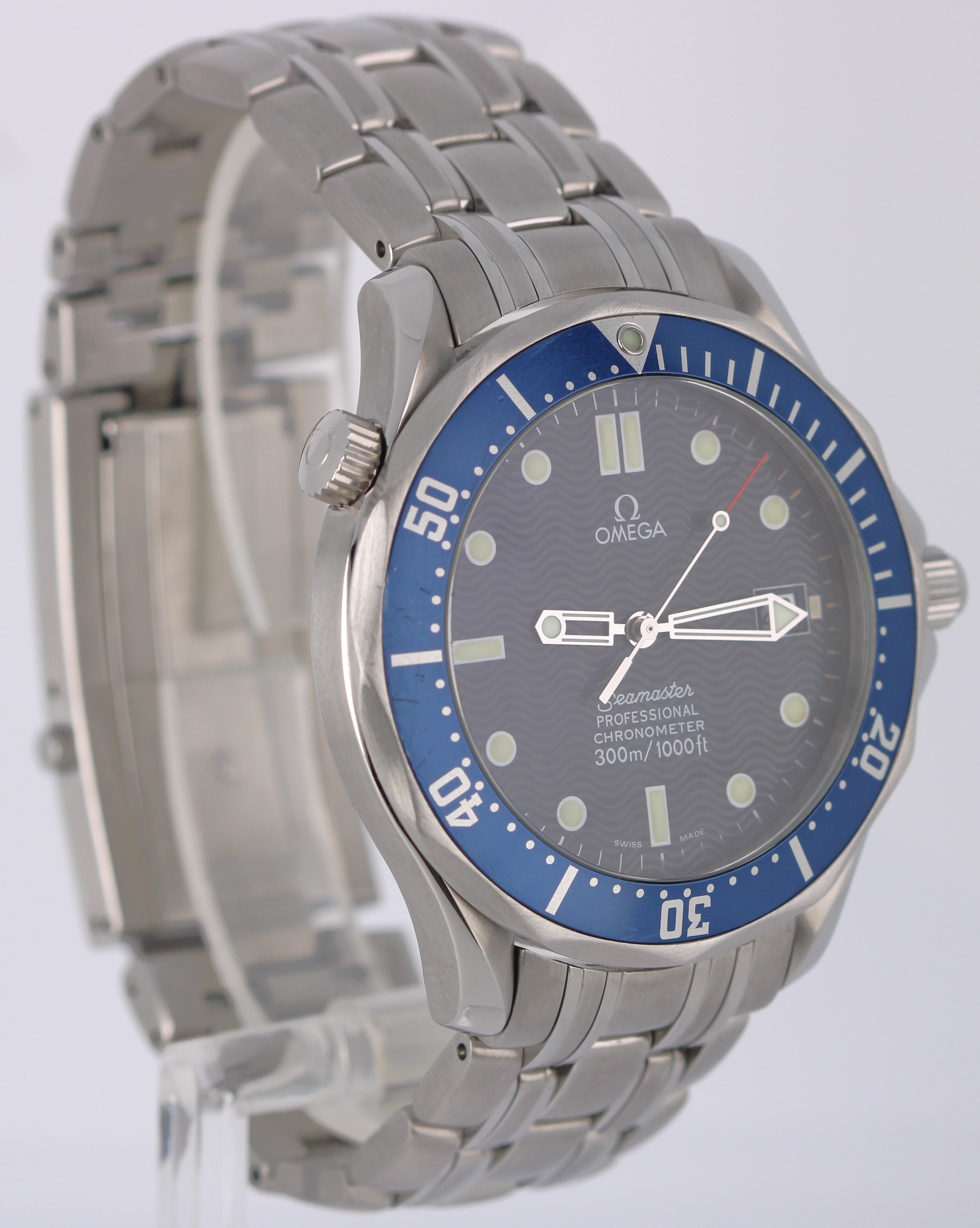 Omega Seamaster Professional 300 Date Stainless Steel Blue 41mm 2531.8 CollectorsWatches