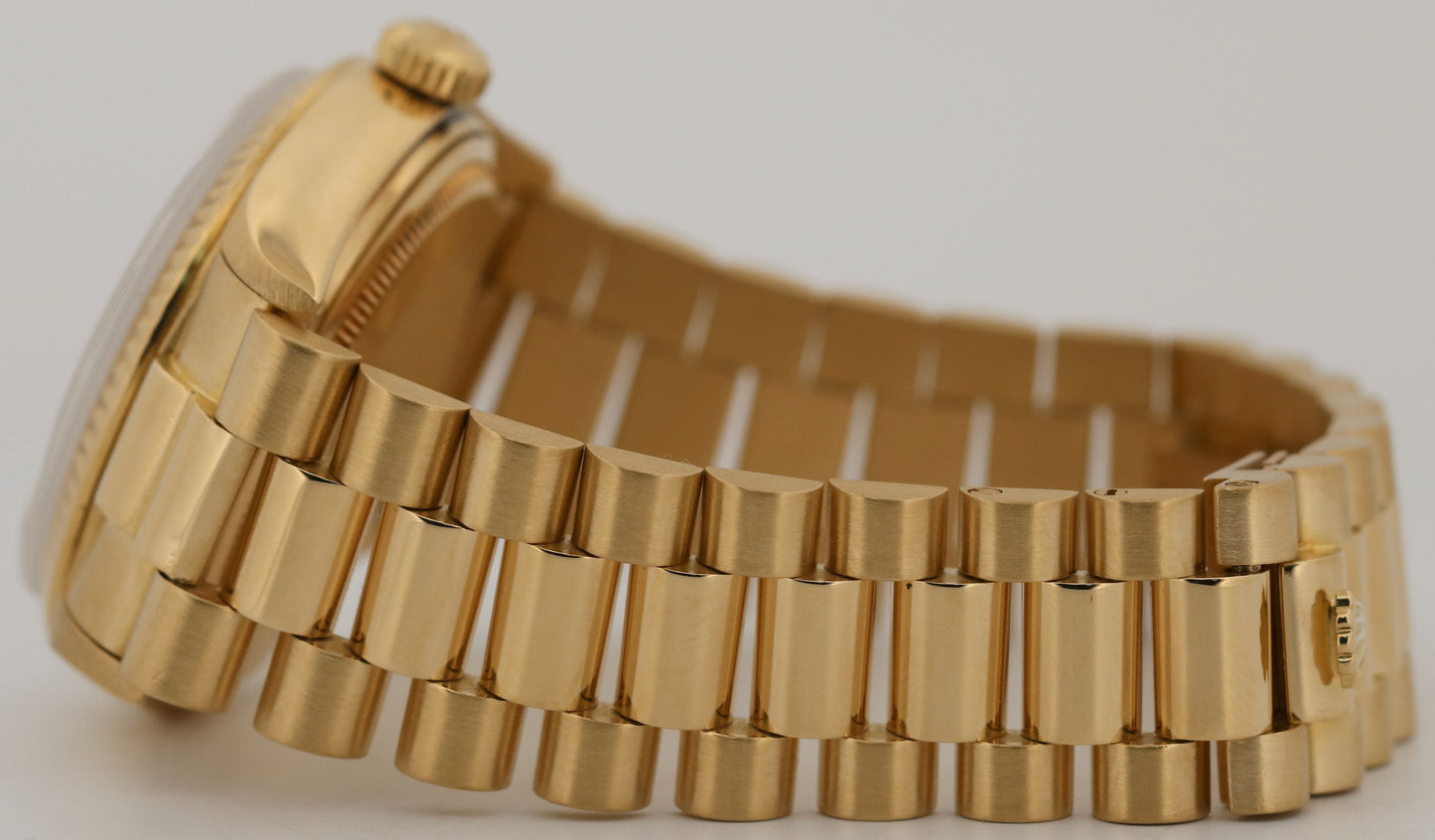 1984 Rolex Day-Date President BLACK 36mm 18K Yellow Gold Fluted 18038 Watch