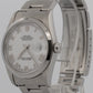 2004 Rolex DateJust 16200 White Roman Stainless Steel 36mm Oyster RSC Box Papers