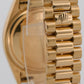 1981 Rolex Day-Date President 18038 Black Fluted 18K Yellow Gold 36mm Watch