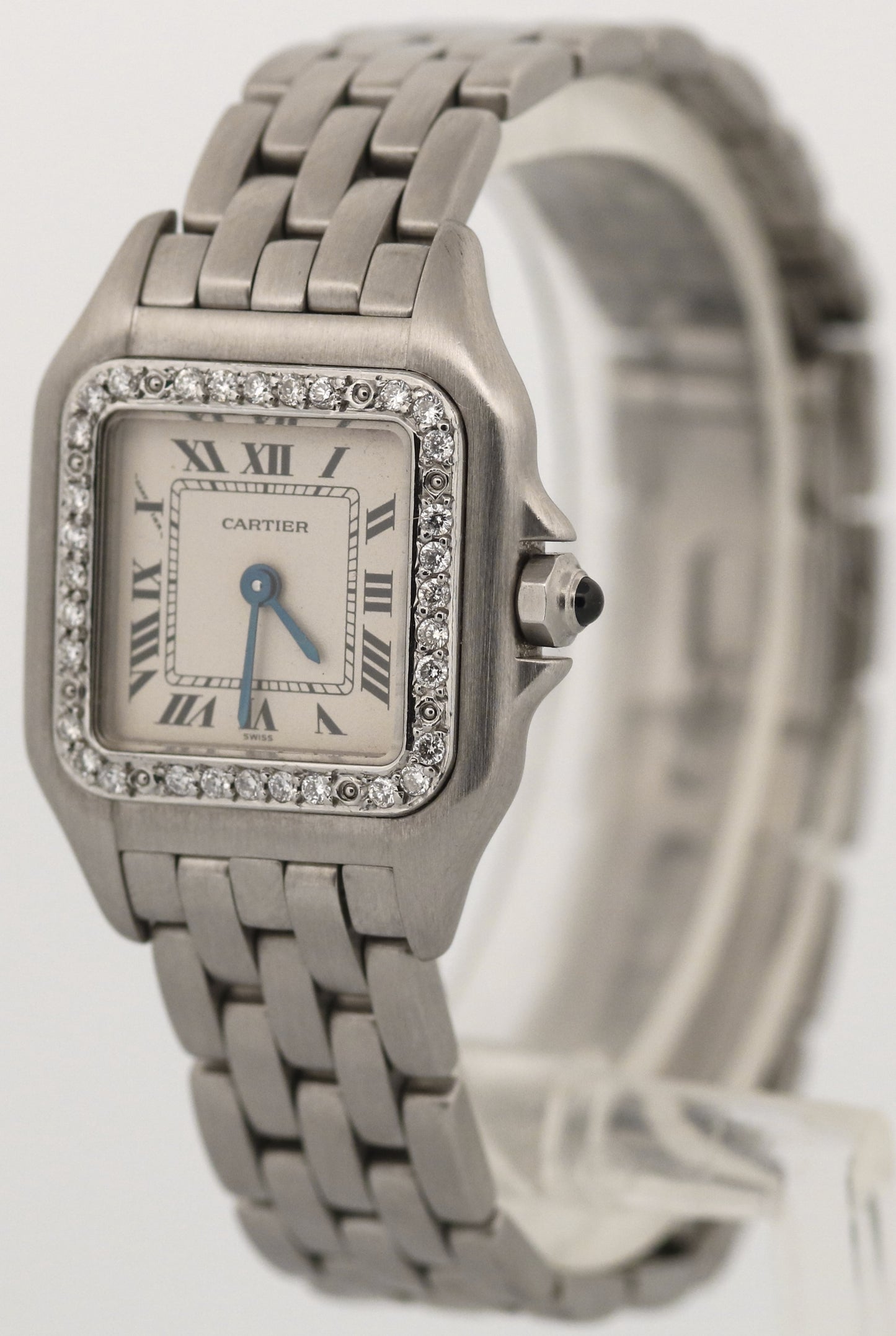Ladies Cartier Panthere Stainless Steel DIAMOND Roman 22mm Quartz 1320 W25033F5