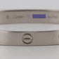 2020 Cartier Love Bracelet Size 17 18K White Gold Box