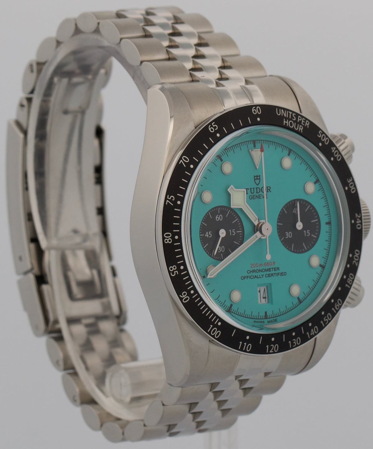 July 2026 Tudor Black Bay Chrono 79360 N Flamingo Blue Jubilee 41mm Box Papers