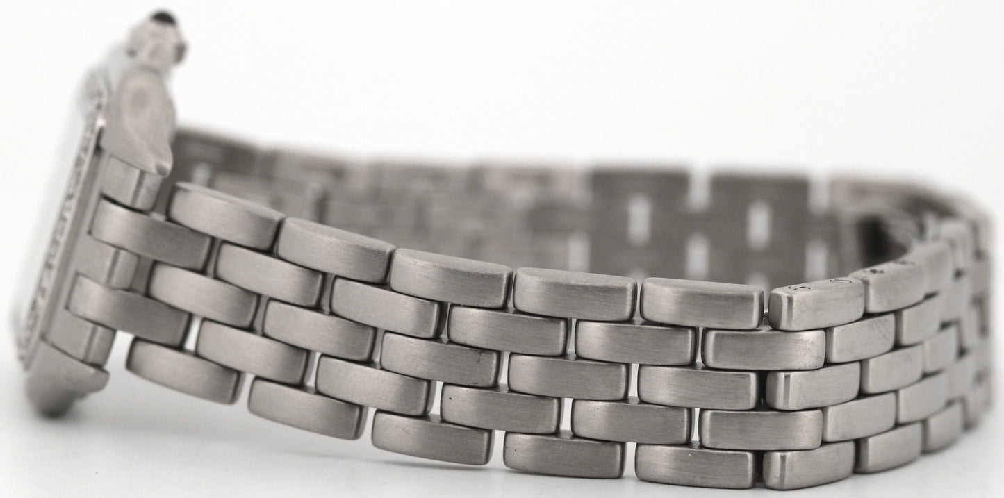 Ladies Cartier Panthere Stainless Steel DIAMOND Roman 22mm Quartz 1320 W25033F5