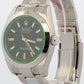 New Stickered 2010 Rolex Milgauss 116400 GV Black Green 40mm Steel Box Papers