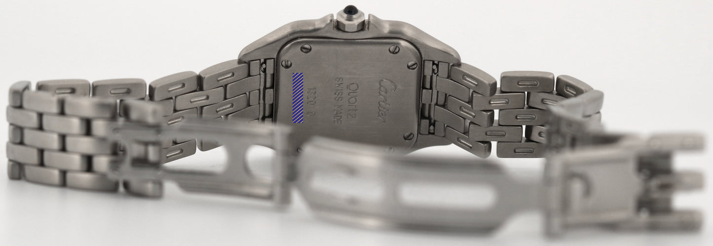 Ladies Cartier Panthere Stainless Steel DIAMOND Roman 22mm Quartz 1320 W25033F5