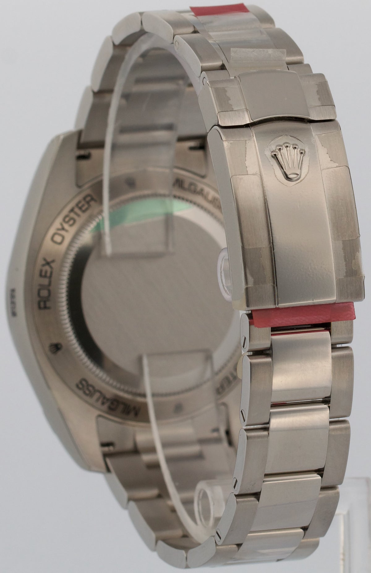 New Stickered 2010 Rolex Milgauss 116400 GV Black Green 40mm Steel Box Papers