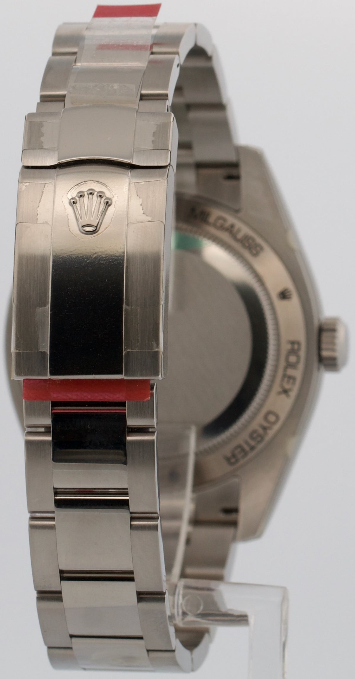 New Stickered 2010 Rolex Milgauss 116400 GV Black Green 40mm Steel Box Papers