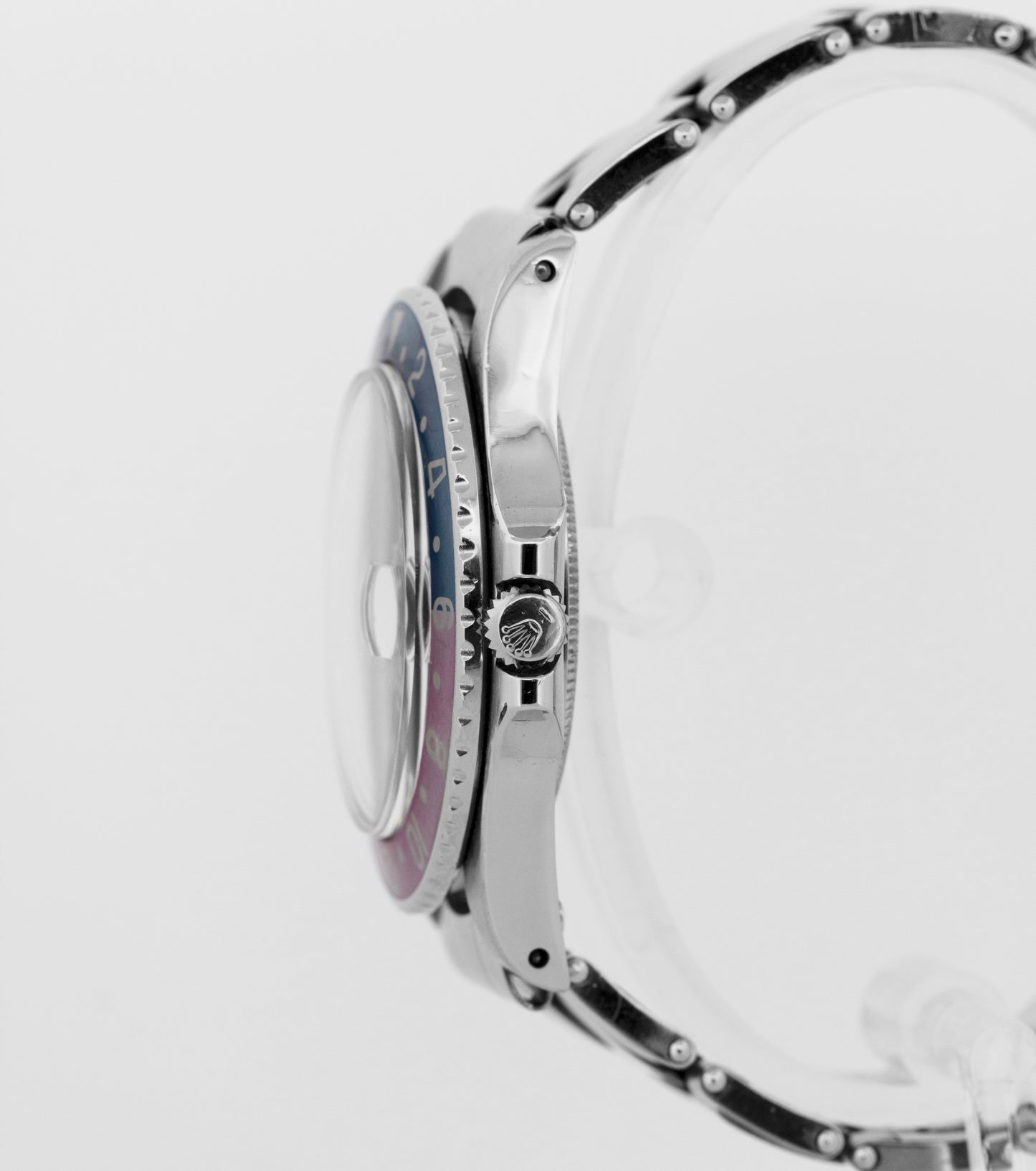 1969 PAPERS FUCHSIA Rolex GMT-Master Red Blue PEPSI LONG-E Watch 40mm 1675 BOX