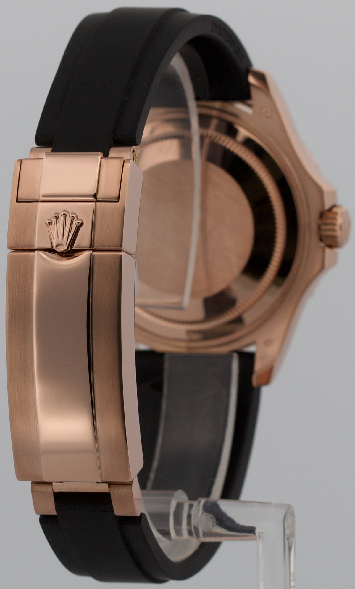 2022 Rolex Yacht-Master 268655 Black 18K Rose Gold Oysterflex 37mm Box Papers