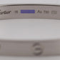 2022 Cartier Love Bracelet Size 18 18K White Gold Box