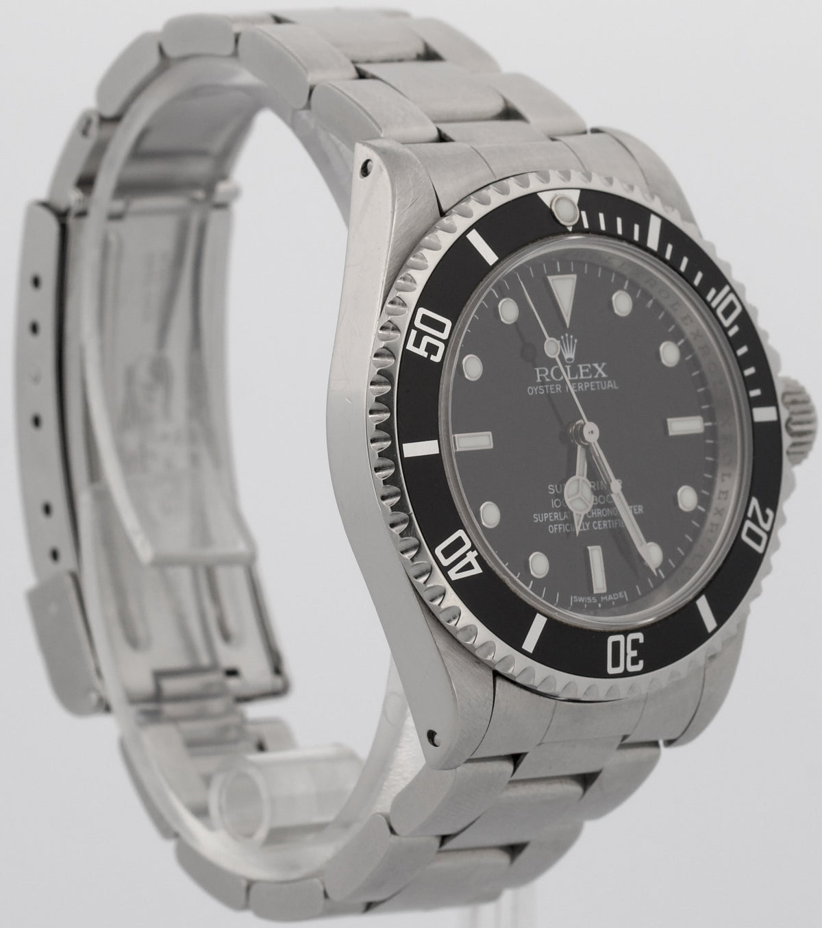 Rolex No-Date Submariner 14060 Black 4-Line Rehaut Stainless Steel 40mm Watch
