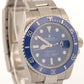 OCT 2025 RSC PAPERS Rolex Submariner Date SMURF Blue 18K Gold 40mm 116619 LB BOX