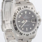 NOS STICKERED Rolex Explorer II 40mm 3186 BLACK Red Steel REHAUT 16570 Watch