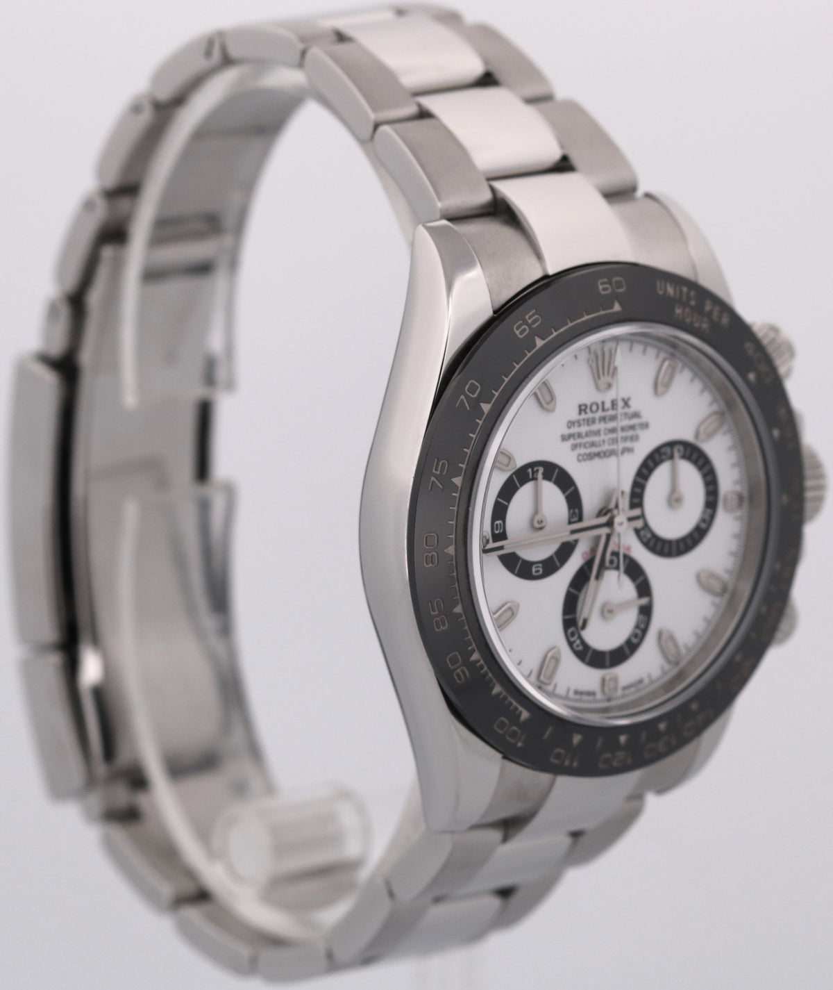 2020 Rolex Daytona 116500 LN Panda White Stainless Steel Ceramic 40mm Box Papers