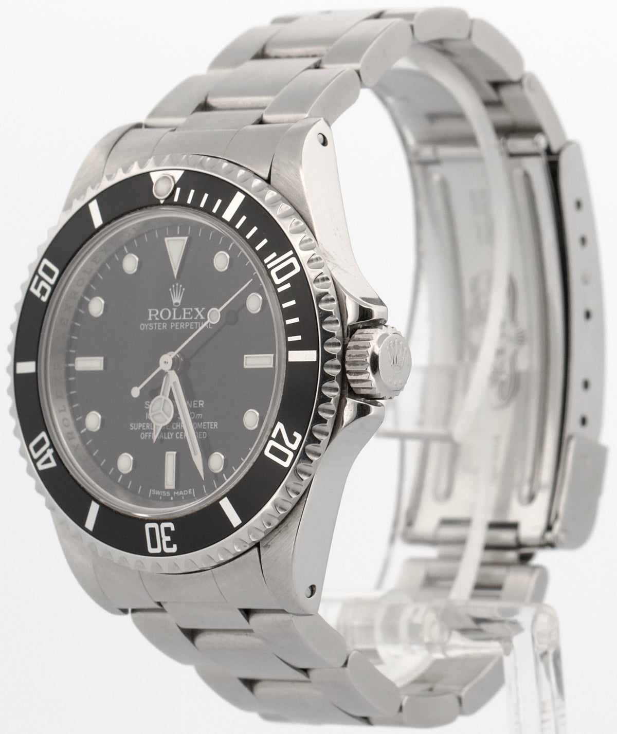 Rolex No-Date Submariner 14060 Black 4-Line Rehaut Stainless Steel 40mm Watch