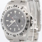 NOS STICKERED Rolex Explorer II 40mm 3186 BLACK Red Steel REHAUT 16570 Watch