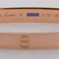2021 Cartier Love Bracelet Size 18 18K Rose Gold Box Papers