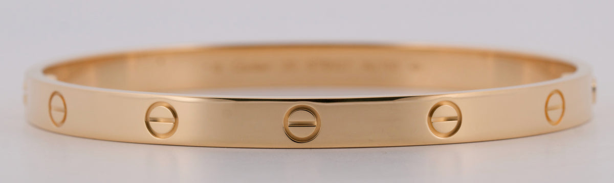 Cartier Love Bracelet Size 20 18K Yellow Gold Box