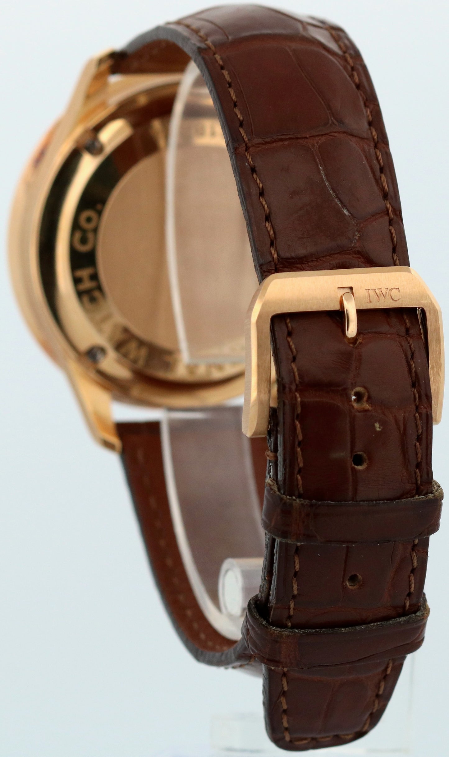 PAPERS IWC Portugieser Chrono 18K Rose Gold 40mm Leather IW371402 Watch BOX