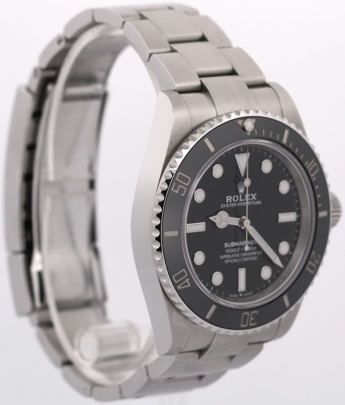 2022 Rolex Submariner No Date 124060 41mm Black Steel Ceramic Watch Box Papers