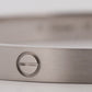 Cartier Love Bracelet Size 19 Brushed 18K White Gold Box