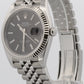 2020 Rolex DateJust 126334 Black Diamond Steel 18K Jubilee 41mm Watch Box Papers