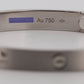 Cartier Love Bracelet Size 19 Brushed 18K White Gold Box
